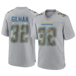 Men's Alohi Gilman Los Angeles Chargers No.32 Game Atmosphere Fashion Jersey - Gray