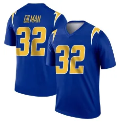 Men's Alohi Gilman Los Angeles Chargers No.32 Legend 2nd Alternate Jersey - Royal