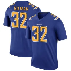 Men's Alohi Gilman Los Angeles Chargers No.32 Legend Color Rush Jersey - Royal