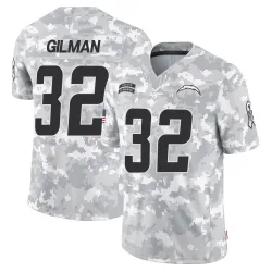 Men's Alohi Gilman Los Angeles Chargers No.32 Limited 2024 Salute to Service Jersey - Arctic Camo