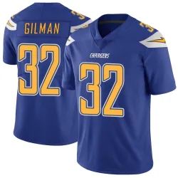 Men's Alohi Gilman Los Angeles Chargers No.32 Limited Color Rush Vapor Untouchable Jersey - Royal