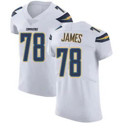 Men's Andre James Los Angeles Chargers No.78 Elite Vapor Untouchable Jersey - White