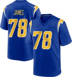 Men's Andre James Los Angeles Chargers No.78 Game 2nd Alternate Jersey - Royal