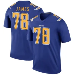 Men's Andre James Los Angeles Chargers No.78 Legend Color Rush Jersey - Royal