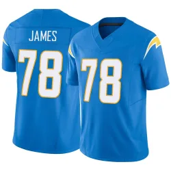 Men's Andre James Los Angeles Chargers No.78 Limited Powder Vapor F.U.S.E. Jersey - Blue
