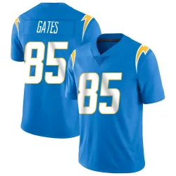 Men's Antonio Gates Los Angeles Chargers No.85 Limited Powder Vapor Untouchable Alternate Jersey - Blue