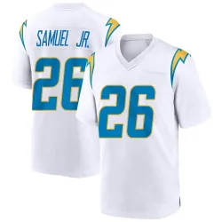Men's Asante Samuel Jr. Los Angeles Chargers No.26 Game Jersey - White