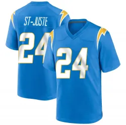 Men's Benjamin St-Juste Los Angeles Chargers No.24 Game Powder Alternate Jersey - Blue