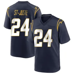 Men's Benjamin St-Juste Los Angeles Chargers No.24 Game Team Color Jersey - Navy