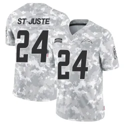 Men's Benjamin St-Juste Los Angeles Chargers No.24 Limited 2024 Salute to Service Jersey - Arctic Camo