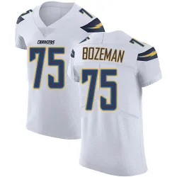 Men's Bradley Bozeman Los Angeles Chargers No.75 Elite Vapor Untouchable Jersey - White