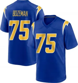 Men's Bradley Bozeman Los Angeles Chargers No.75 Game 2nd Alternate Jersey - Royal