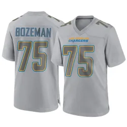 Men's Bradley Bozeman Los Angeles Chargers No.75 Game Atmosphere Fashion Jersey - Gray