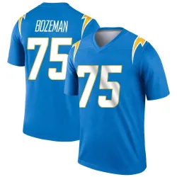 Men's Bradley Bozeman Los Angeles Chargers No.75 Legend Powder Jersey - Blue