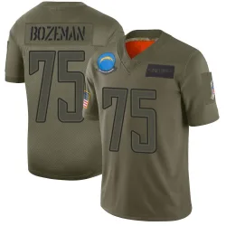Men's Bradley Bozeman Los Angeles Chargers No.75 Limited 2019 Salute to Service Jersey - Camo