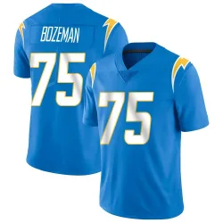 Men's Bradley Bozeman Los Angeles Chargers No.75 Limited Powder Vapor Untouchable Alternate Jersey - Blue