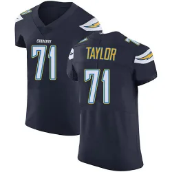 Men's Branson Taylor Los Angeles Chargers No.71 Elite Team Color Vapor Untouchable Jersey - Navy Blue