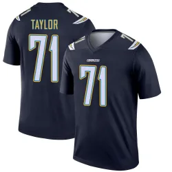 Men's Branson Taylor Los Angeles Chargers No.71 Legend Jersey - Navy