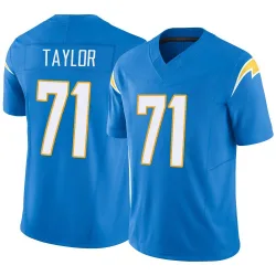Men's Branson Taylor Los Angeles Chargers No.71 Limited Powder Vapor F.U.S.E. Jersey - Blue