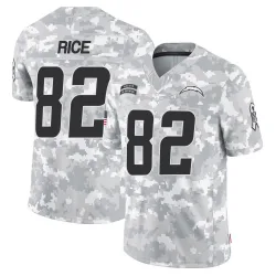 Men's Brenden Rice Los Angeles Chargers No.82 Limited 2024 Salute to Service Jersey - Arctic Camo