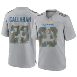 Men's Bryce Callahan Los Angeles Chargers No.23 Game Atmosphere Fashion Jersey - Gray