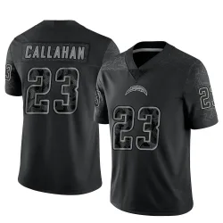Men's Bryce Callahan Los Angeles Chargers No.23 Limited Reflective Jersey - Black