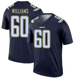 Men's Bucky Williams Los Angeles Chargers No.60 Legend Jersey - Navy