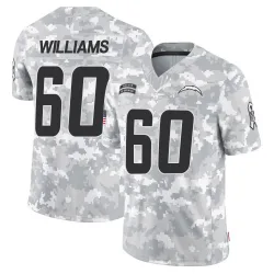 Men's Bucky Williams Los Angeles Chargers No.60 Limited 2024 Salute to Service Jersey - Arctic Camo