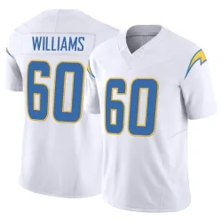 Men's Bucky Williams Los Angeles Chargers No.60 Limited Vapor F.U.S.E. Jersey - White