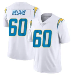 Men's Bucky Williams Los Angeles Chargers No.60 Limited Vapor Untouchable Jersey - White