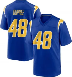 Men's Bud Dupree Los Angeles Chargers No.48 Game 2nd Alternate Jersey - Royal
