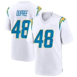 Men's Bud Dupree Los Angeles Chargers No.48 Game Jersey - White