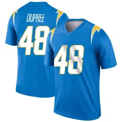 Men's Bud Dupree Los Angeles Chargers No.48 Legend Powder Jersey - Blue