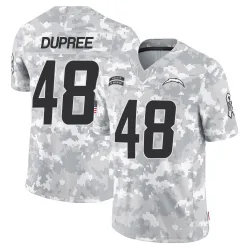 Men's Bud Dupree Los Angeles Chargers No.48 Limited 2024 Salute to Service Jersey - Arctic Camo