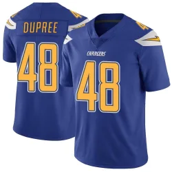 Men's Bud Dupree Los Angeles Chargers No.48 Limited Color Rush Vapor Untouchable Jersey - Royal