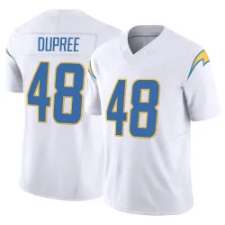 Men's Bud Dupree Los Angeles Chargers No.48 Limited Vapor F.U.S.E. Jersey - White