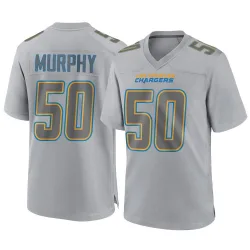 Men's Caleb Murphy Los Angeles Chargers No.50 Game Atmosphere Fashion Jersey - Gray