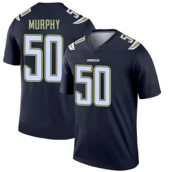 Men's Caleb Murphy Los Angeles Chargers No.50 Legend Jersey - Navy