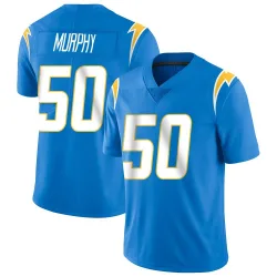 Men's Caleb Murphy Los Angeles Chargers No.50 Limited Powder Vapor Untouchable Alternate Jersey - Blue