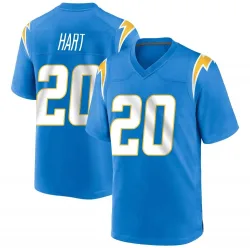 Men's Cam Hart Los Angeles Chargers No.20 Game Powder Alternate Jersey - Blue