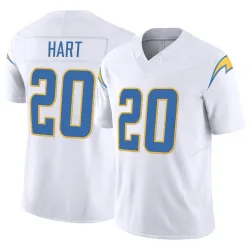 Men's Cam Hart Los Angeles Chargers No.20 Limited Vapor F.U.S.E. Jersey - White