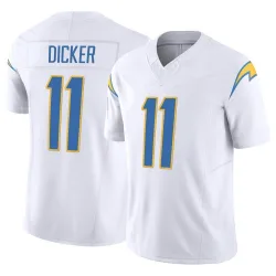 Men's Cameron Dicker Los Angeles Chargers No.11 Limited Vapor F.U.S.E. Jersey - White