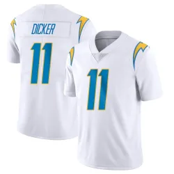 Men's Cameron Dicker Los Angeles Chargers No.11 Limited Vapor Untouchable Jersey - White