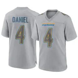 Men's Chase Daniel Los Angeles Chargers No.4 Game Atmosphere Fashion Jersey - Gray