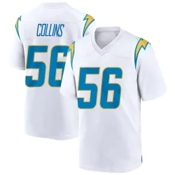 Men's Chris Collins Los Angeles Chargers No.56 Game Jersey - White