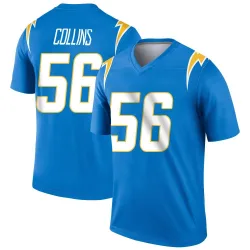 Men's Chris Collins Los Angeles Chargers No.56 Legend Powder Jersey - Blue