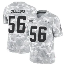 Men's Chris Collins Los Angeles Chargers No.56 Limited 2024 Salute to Service Jersey - Arctic Camo
