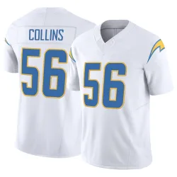 Men's Chris Collins Los Angeles Chargers No.56 Limited Vapor F.U.S.E. Jersey - White