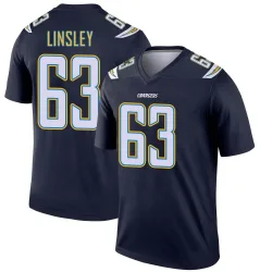 Men's Corey Linsley Los Angeles Chargers No.63 Legend Jersey - Navy