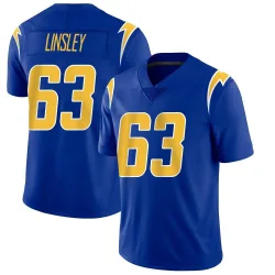 Men's Corey Linsley Los Angeles Chargers No.63 Limited 2nd Alternate Vapor Jersey - Royal